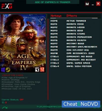 Age of Empires IV трейнер Trainer +14 v28.10.2021 {FutureX}