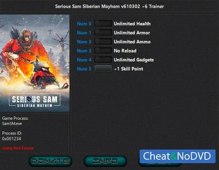Sam: Siberian Mayhem  Trainer +6 v610302 {HoG}